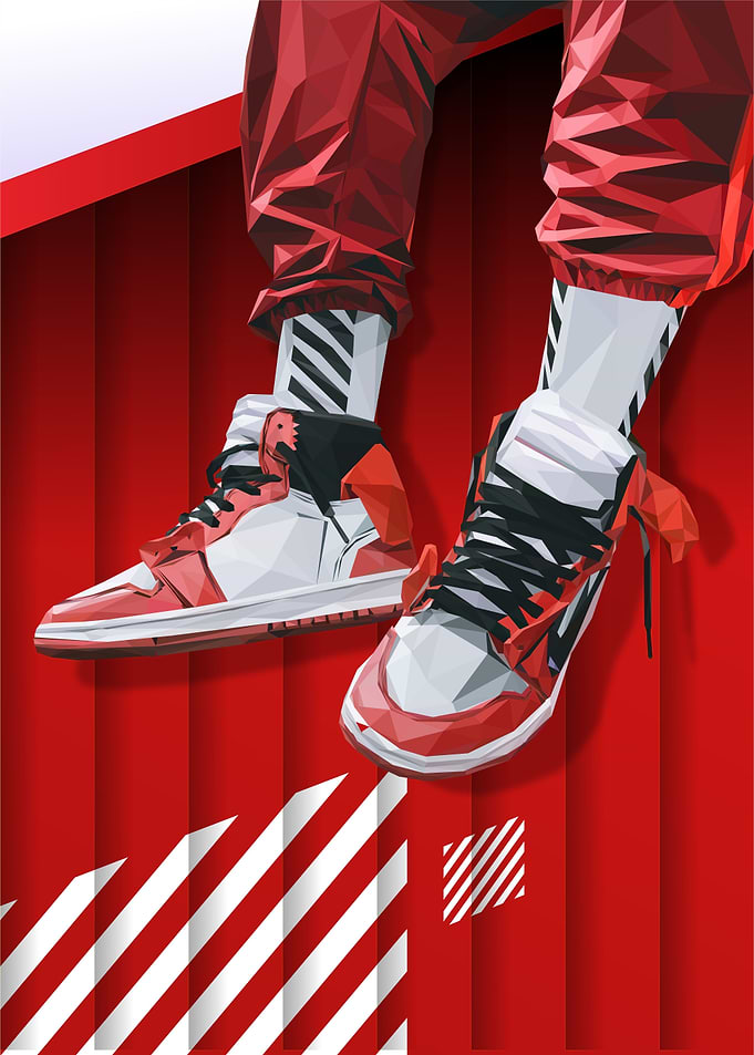 Hype sneaker pop art