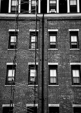 Black & White Brick Art
