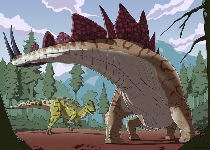 Stegosaurus vs Torvosaurus