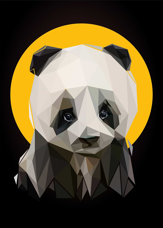baby panda pop art