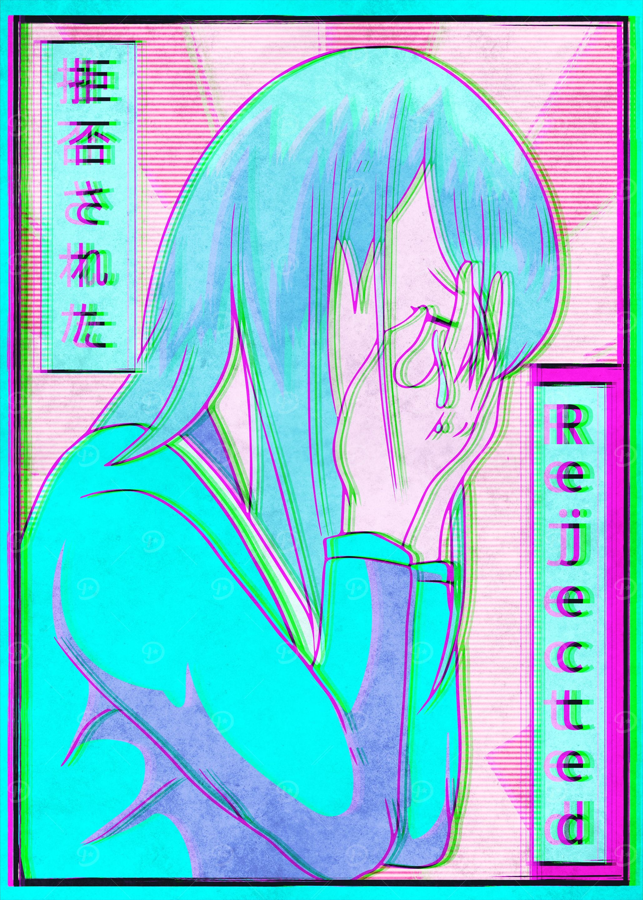 Sad Anime Girl Harajuku