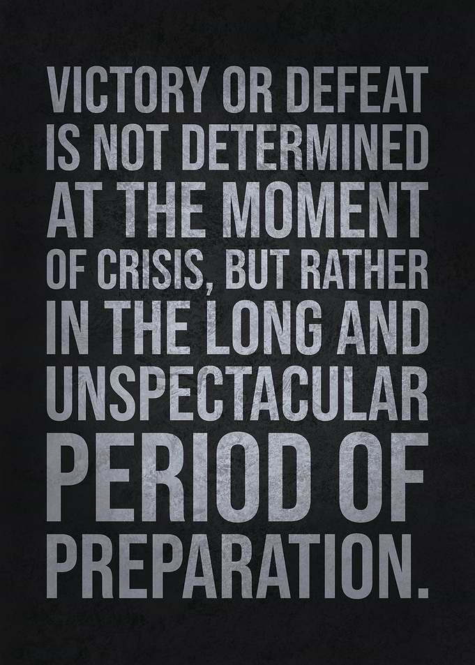 Victory Defeat Preparation