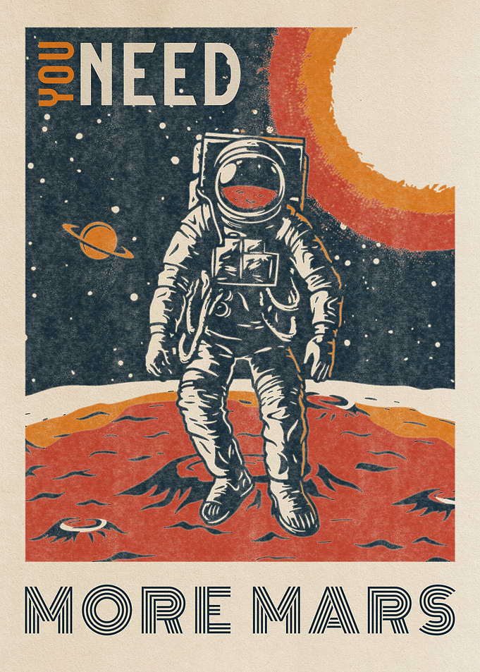 Vintage retro space