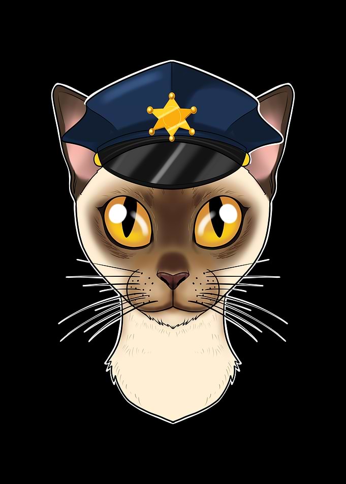 Police Burmese Cat