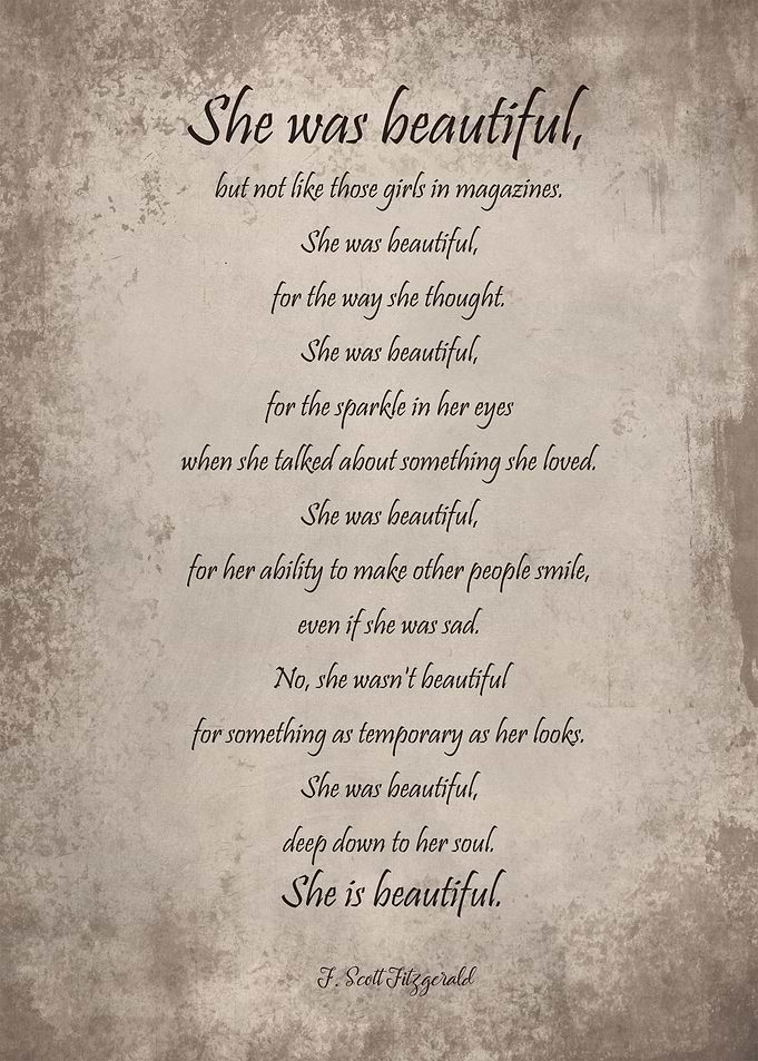 She was beautiful