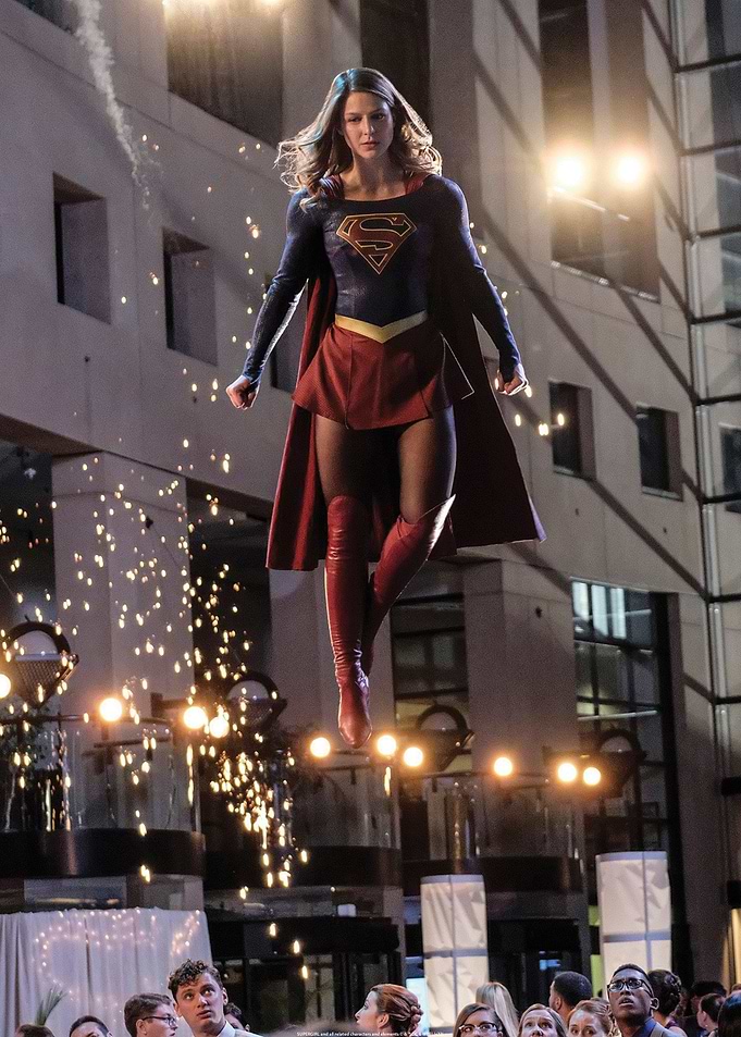 Flying Supergirl