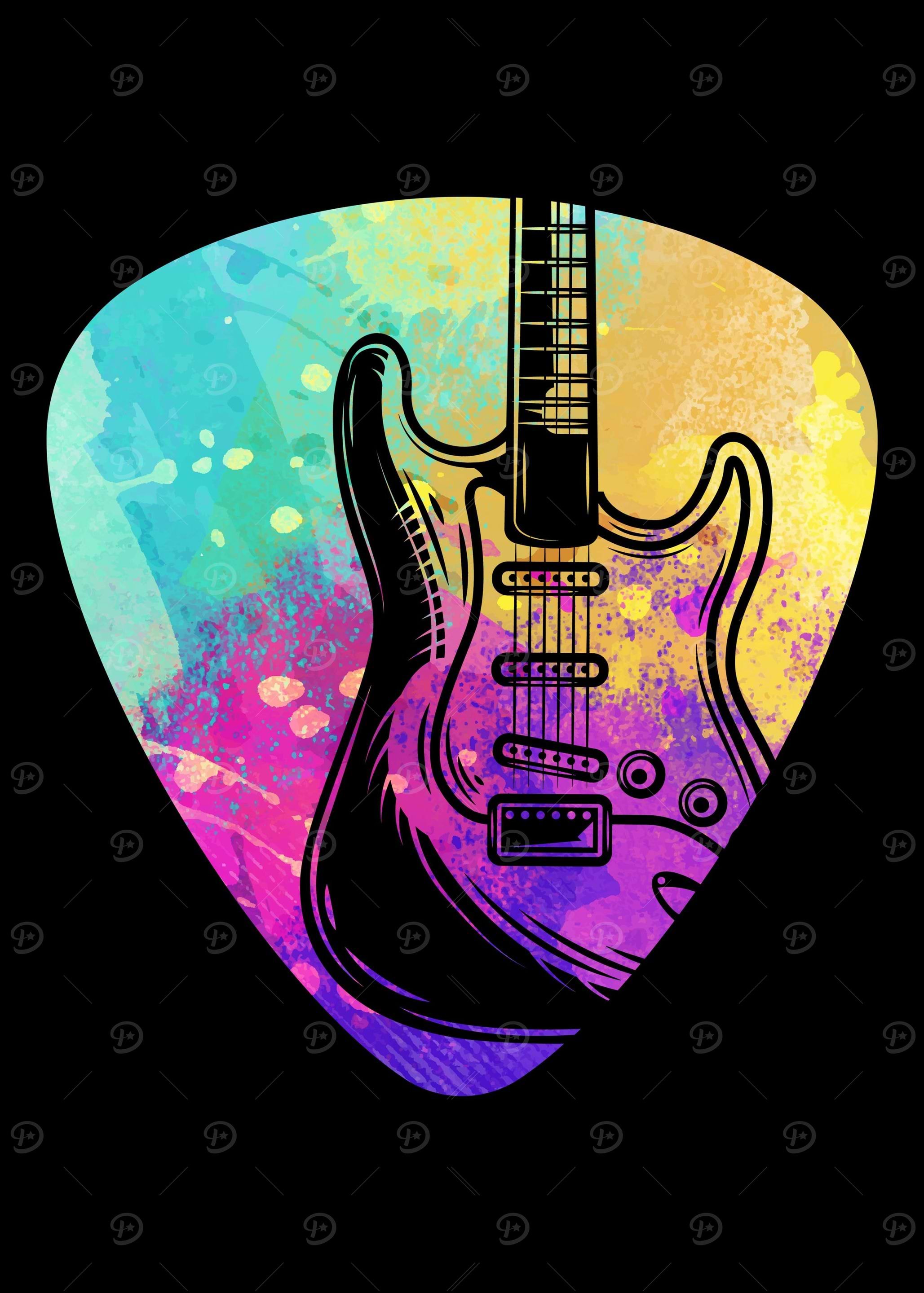 Colorful Guitar Pick