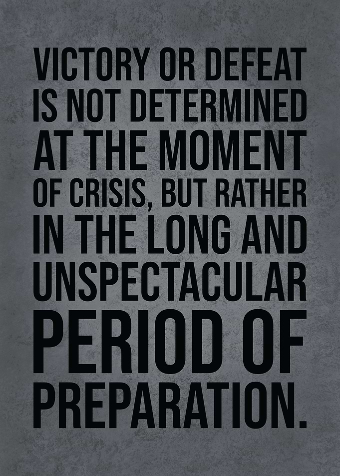 Victory Defeat Preparation