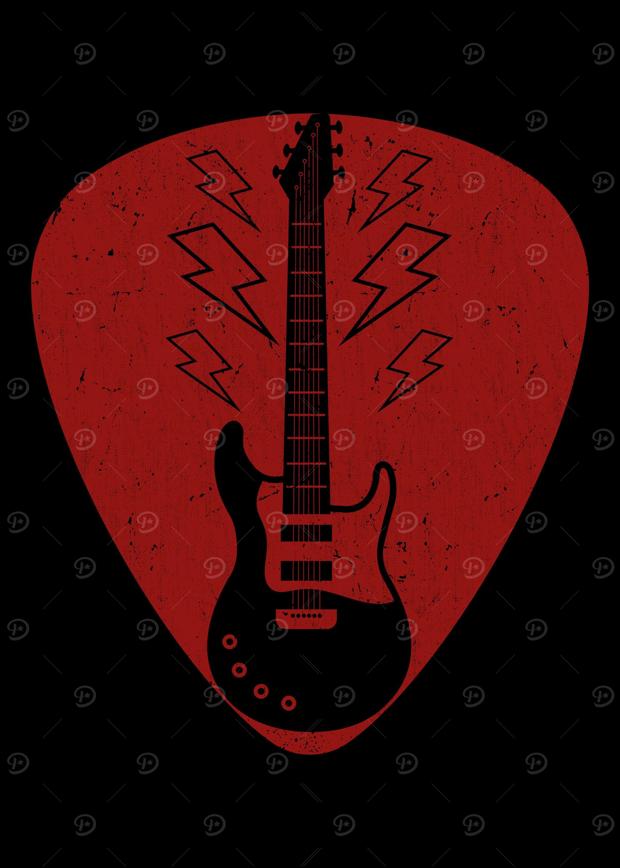Electric Guitar Pick Rock