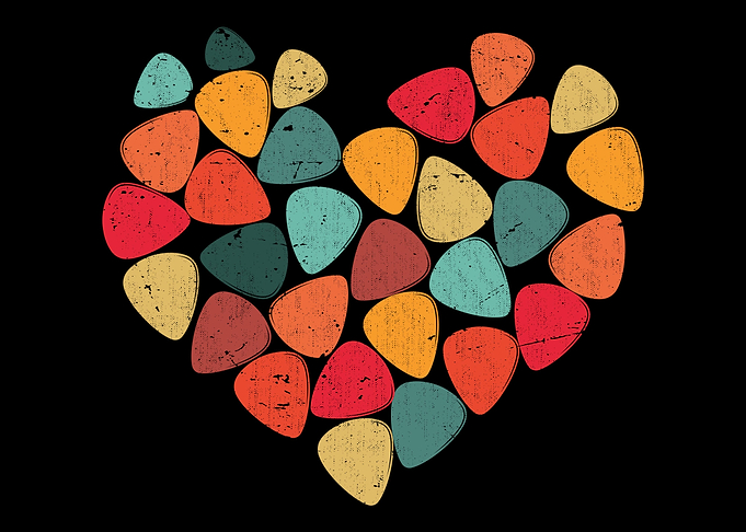 Heart Guitar Pick