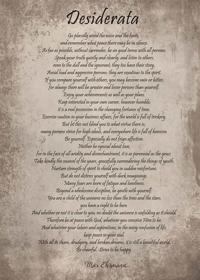 Desiderata