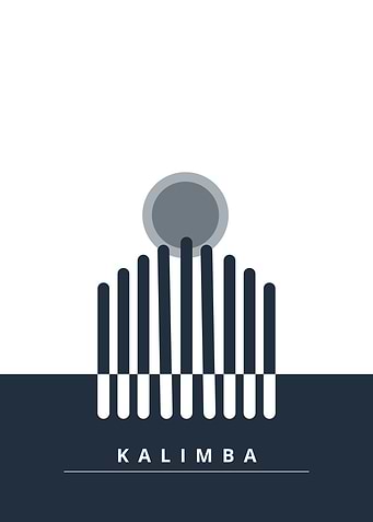Kalimba music poster