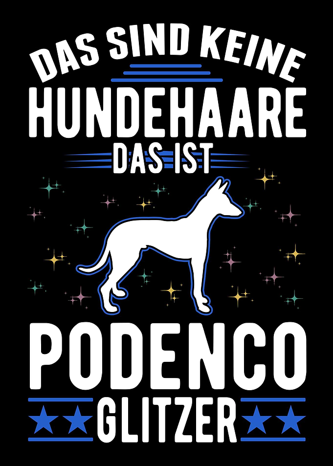 Podenco Glitzer Spanischer