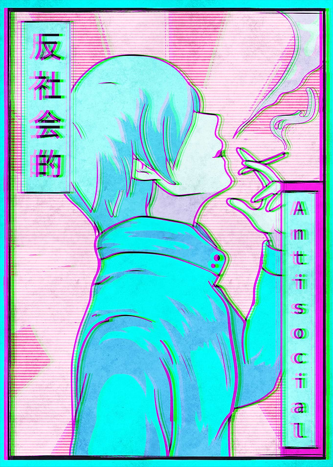 Emo Anime Boy Antisocial