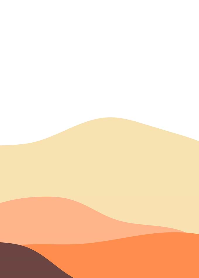 Abstract orange landscape
