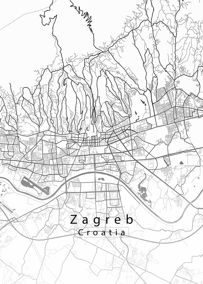 Zagreb City Map