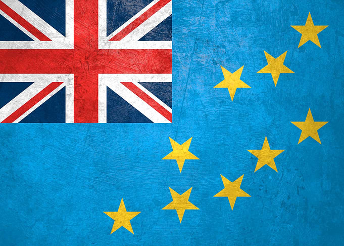 Flag of Tuvalu on Wall