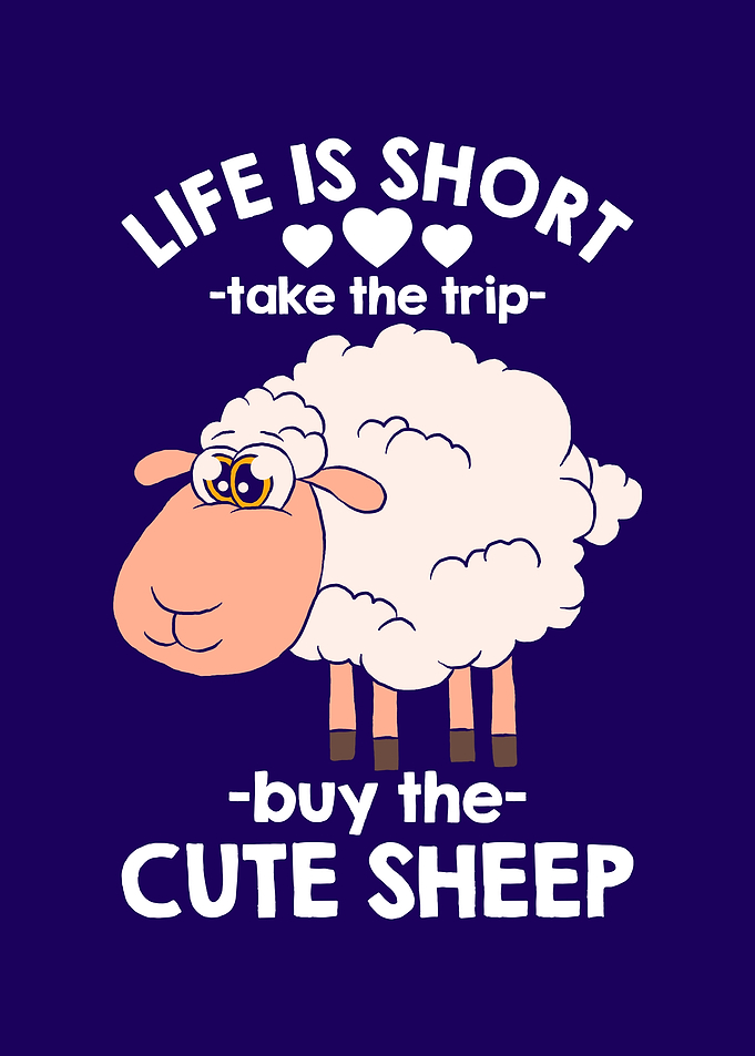 Cute Sheep Funny Sheep