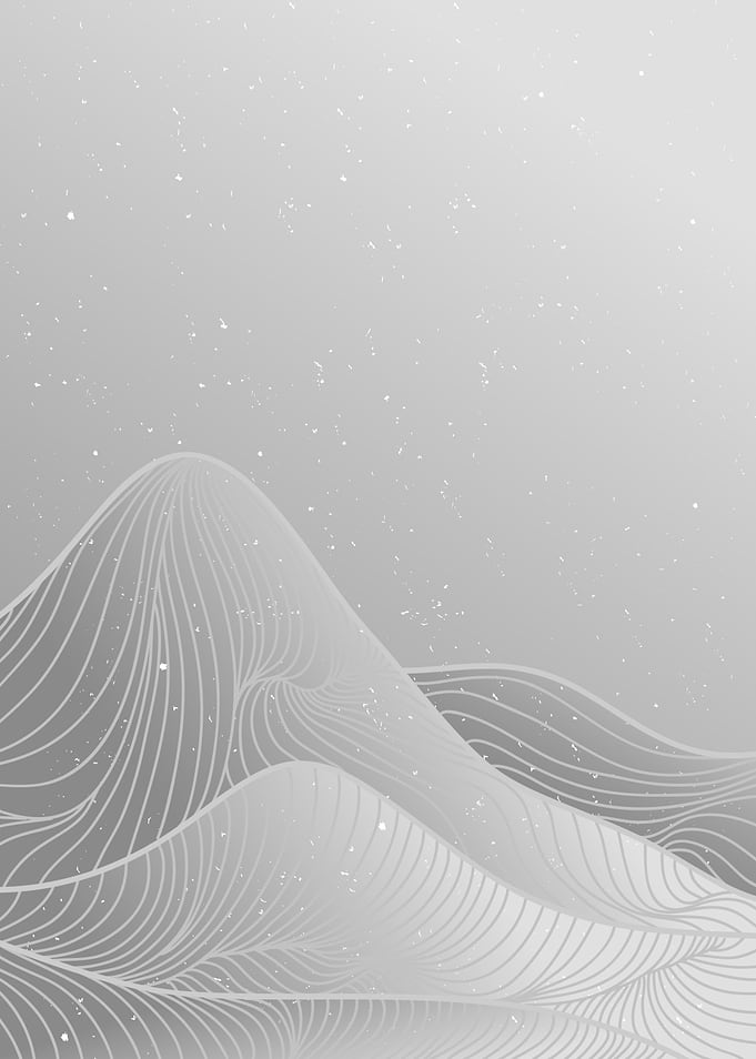 Mountain and ocean wave
