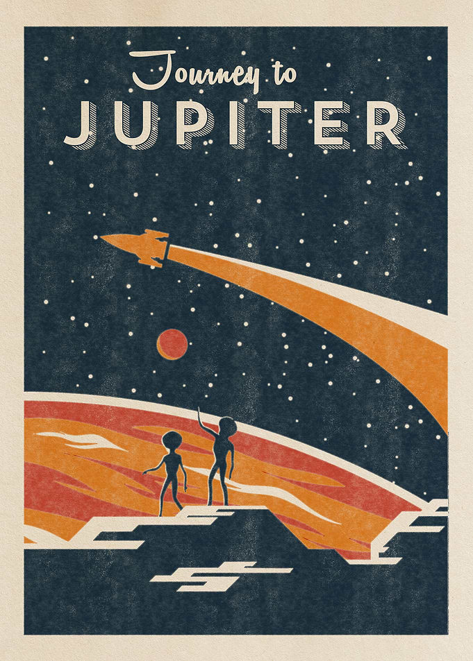 Vintage retro space
