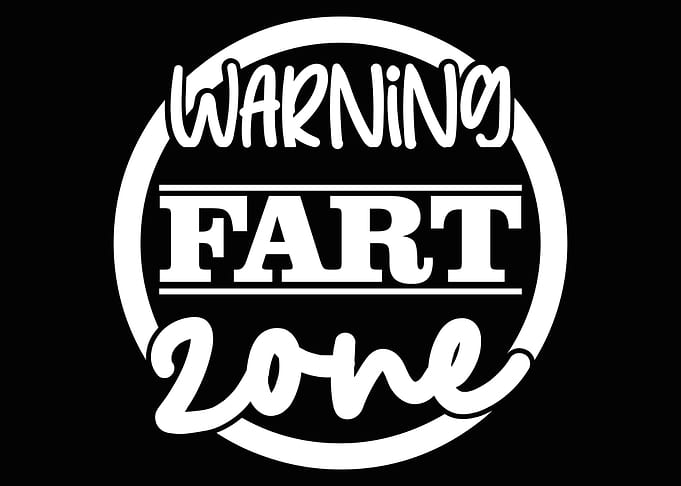 Warning Fart Zone Poster