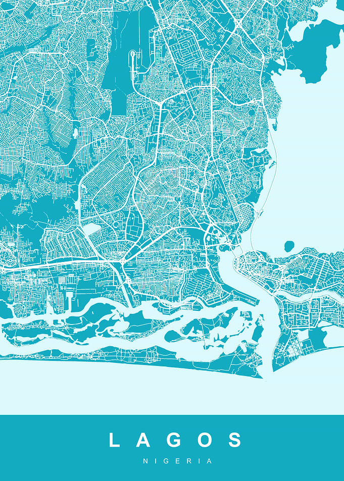 LAGOS Map NIGERIA