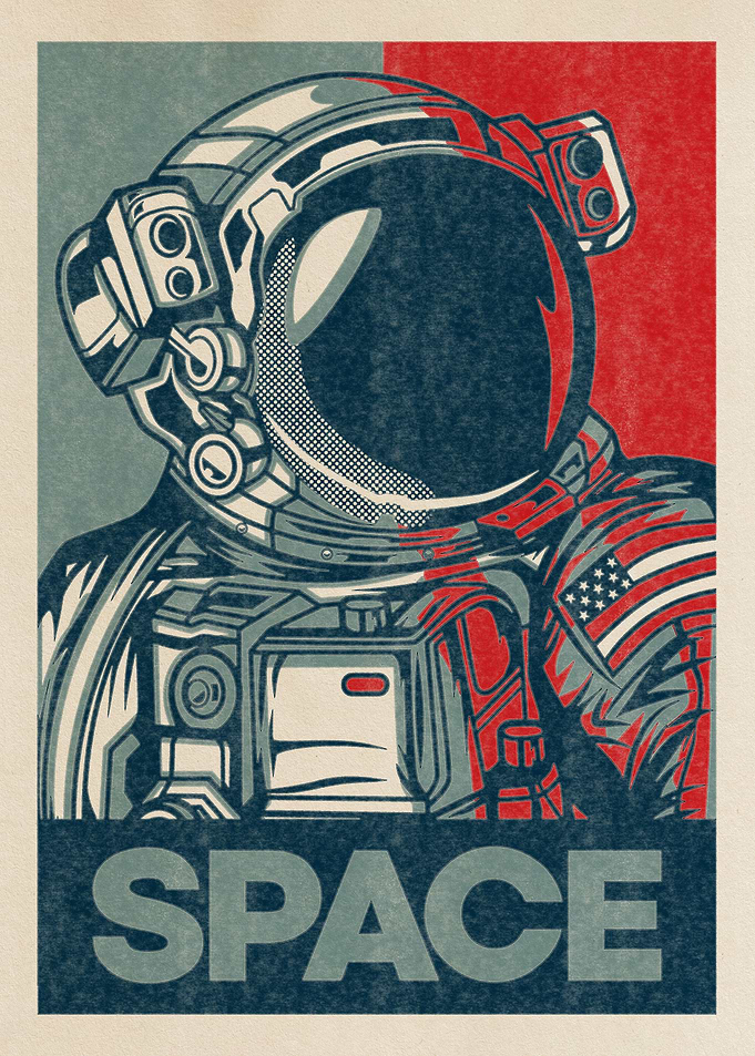 Vintage retro space