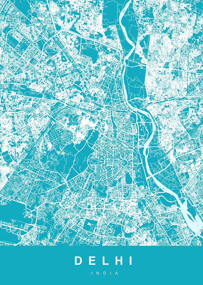 DELHI Map INDIA