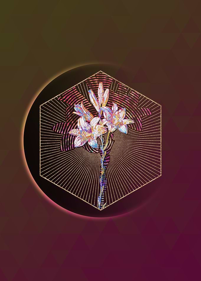 Madonna Lily Floral Mosaic