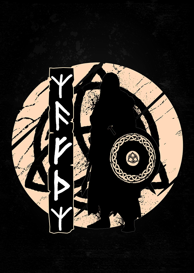 Viking Warrior With Shield