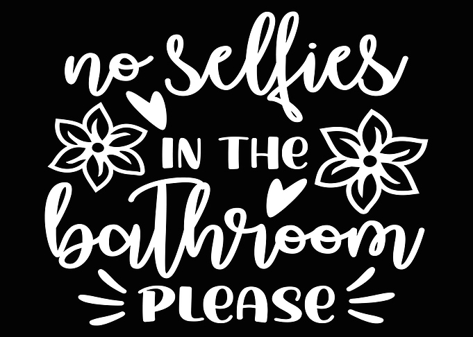 No Selfies Poster