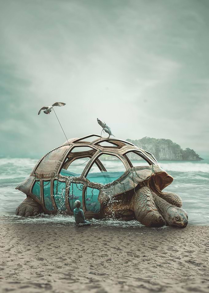 Turtle On Beach