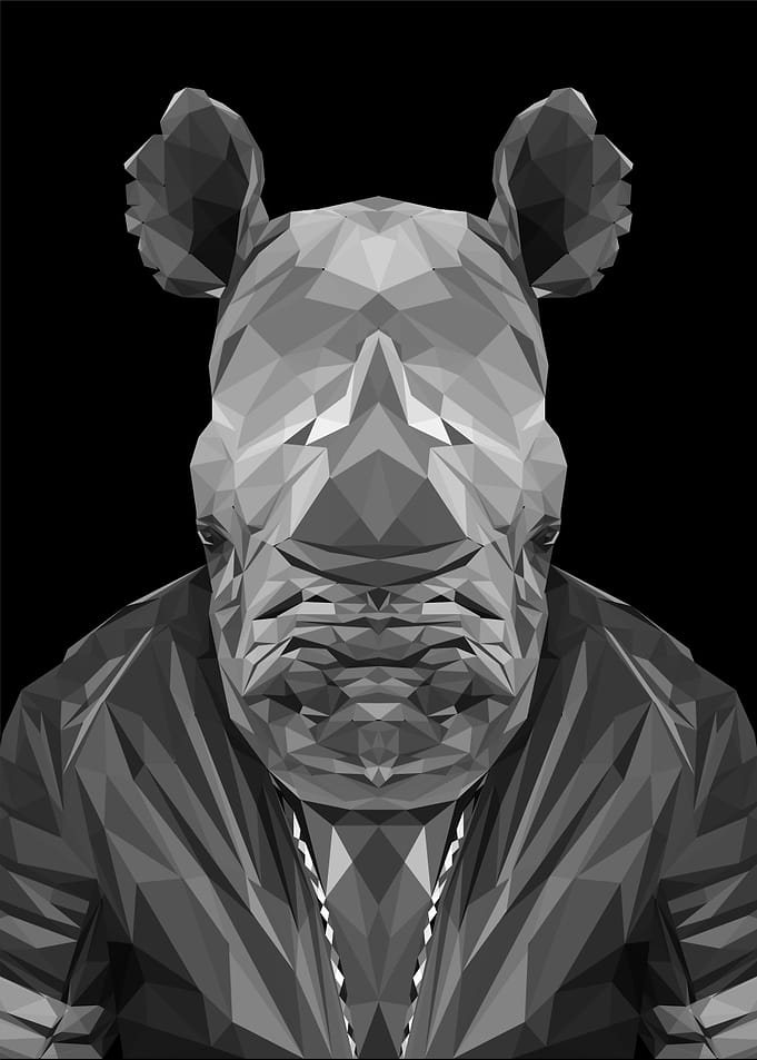 rhinoceros pop art