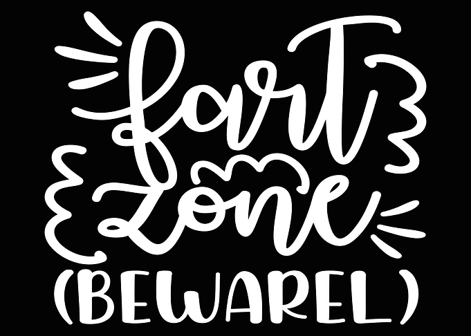 fart zone beware Poster