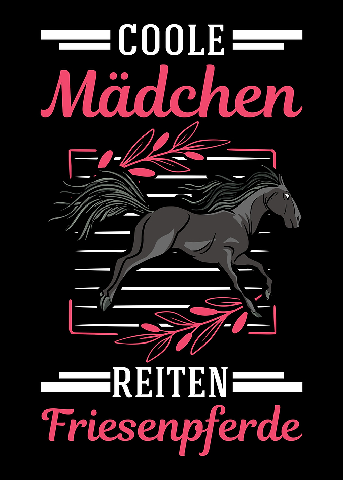Coole Mdchen reiten Fries