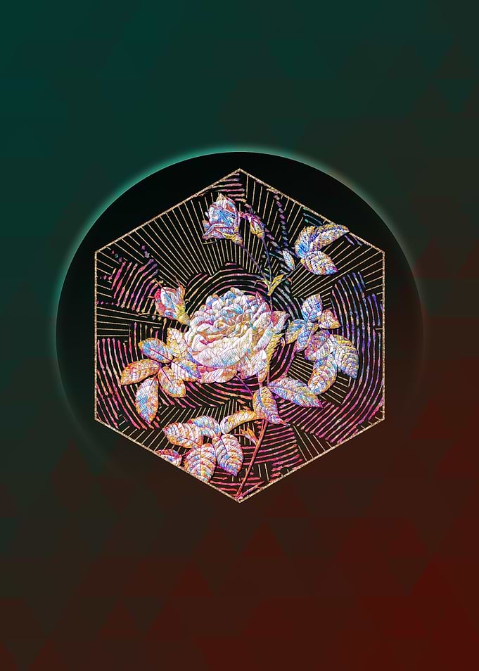 Pink Rose Turbine Mosaic