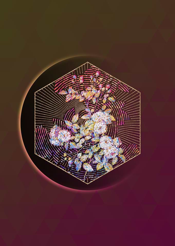 Pink Baby Roses Mosaic