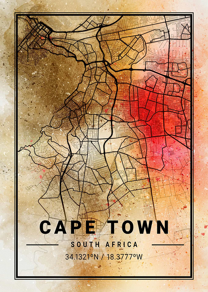 Cape Town Ara Watercolor M