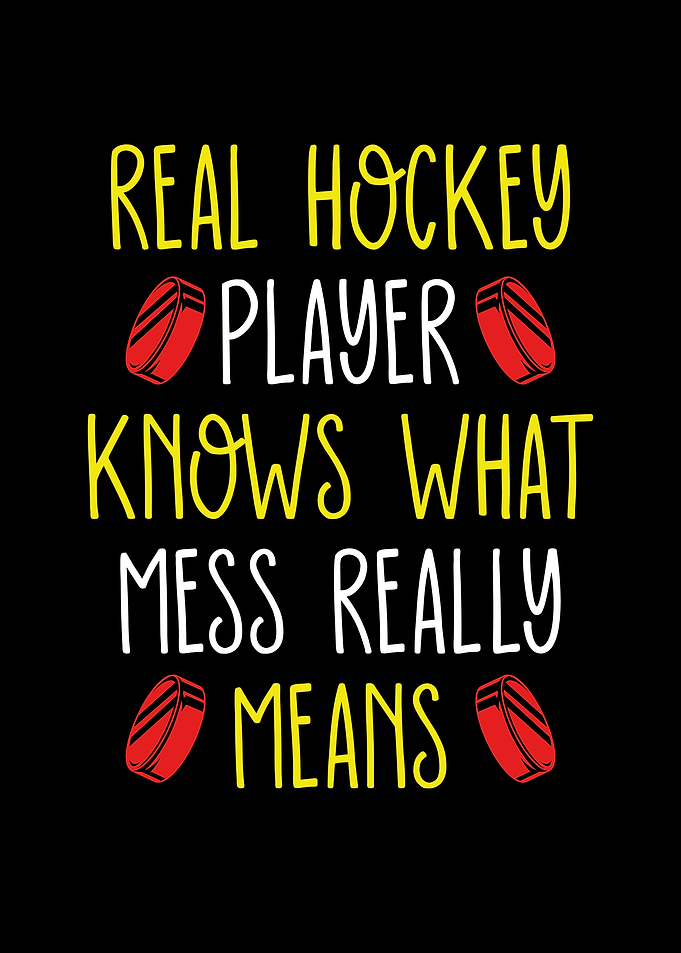 Real hockey player knows