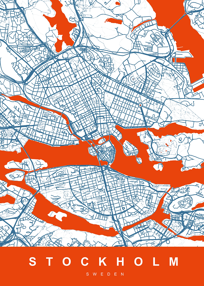 STOCKHOLM Map SWEDEN