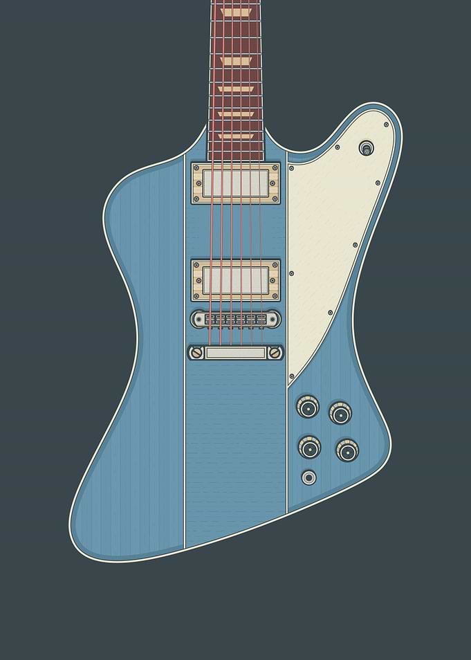 Pelham Blue Stylish Guitar
