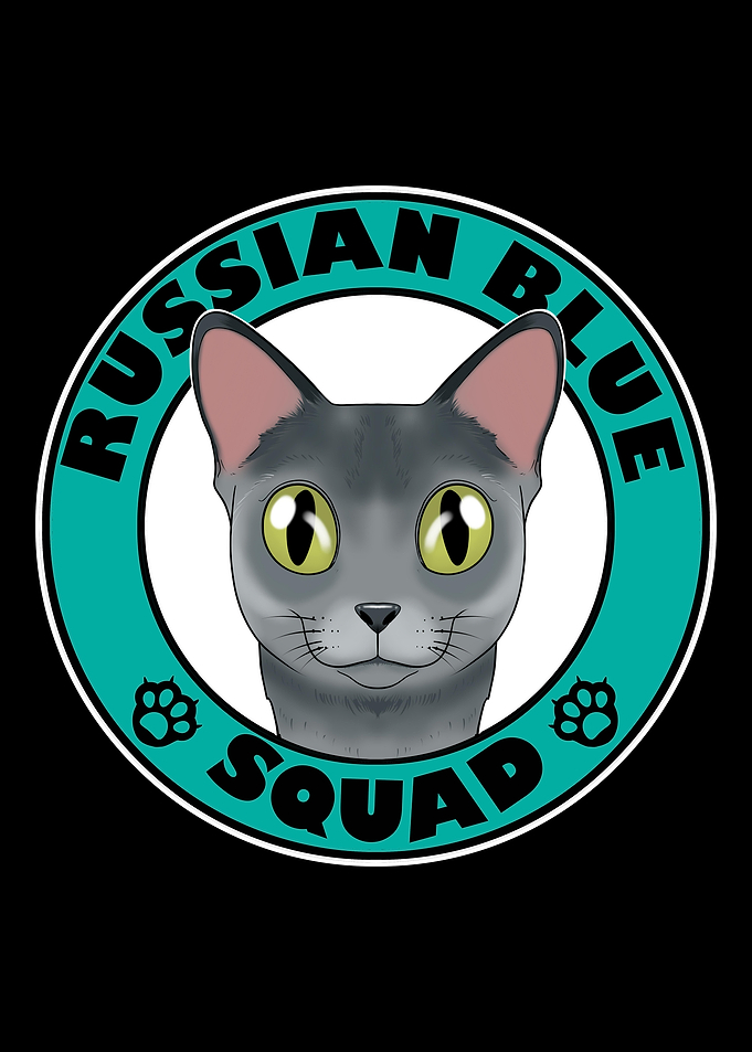 Russian Blue Squad I Cat