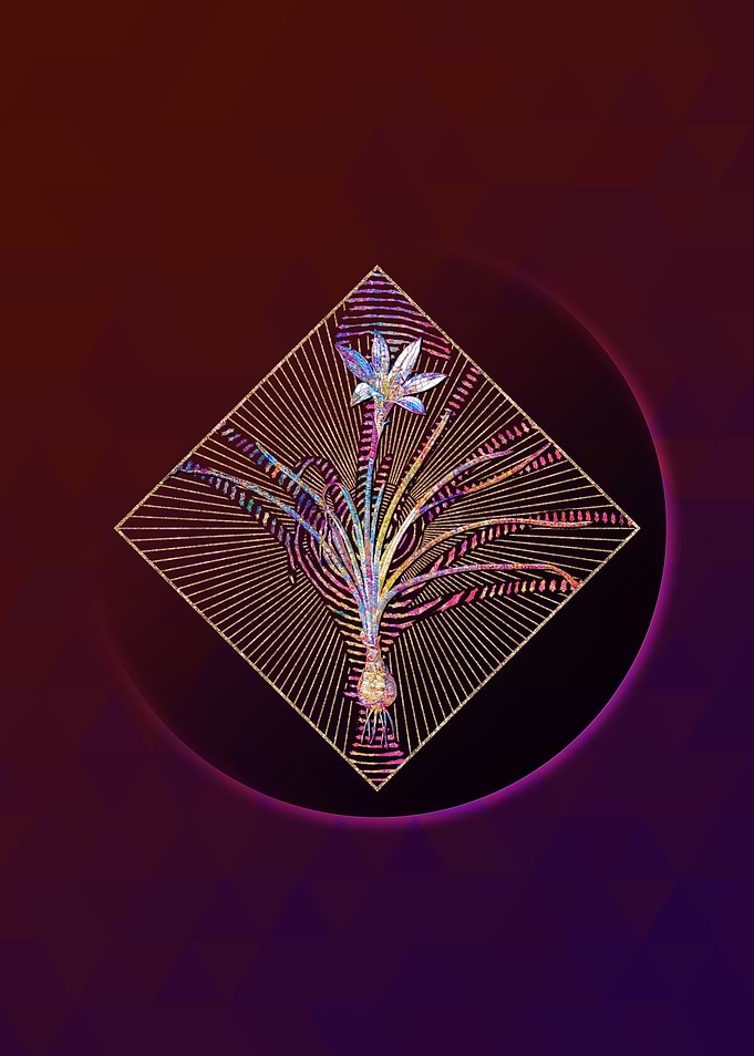 Geometric Mosaic Rain Lily