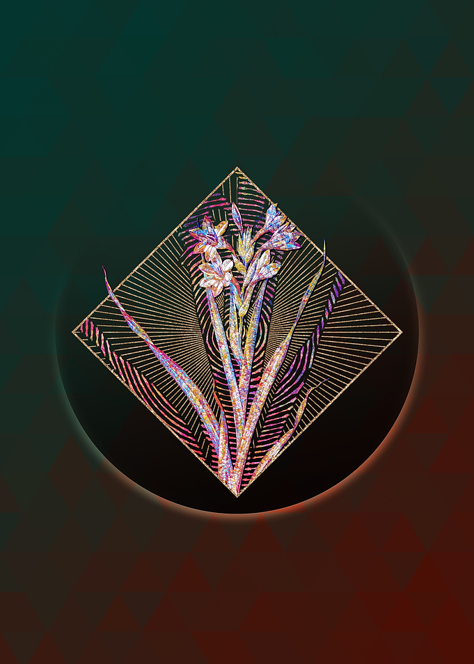 Sword Lily Floral Mosaic