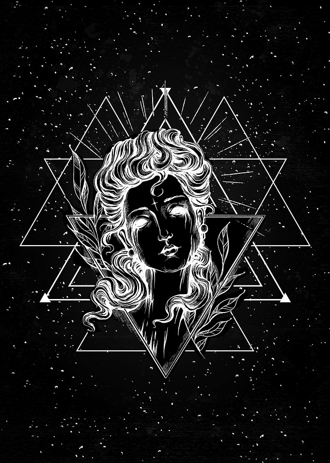 Grunge Dark Art Painting