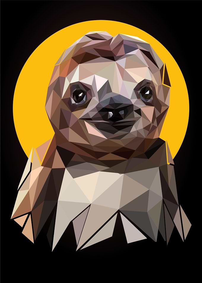 sloth pop art