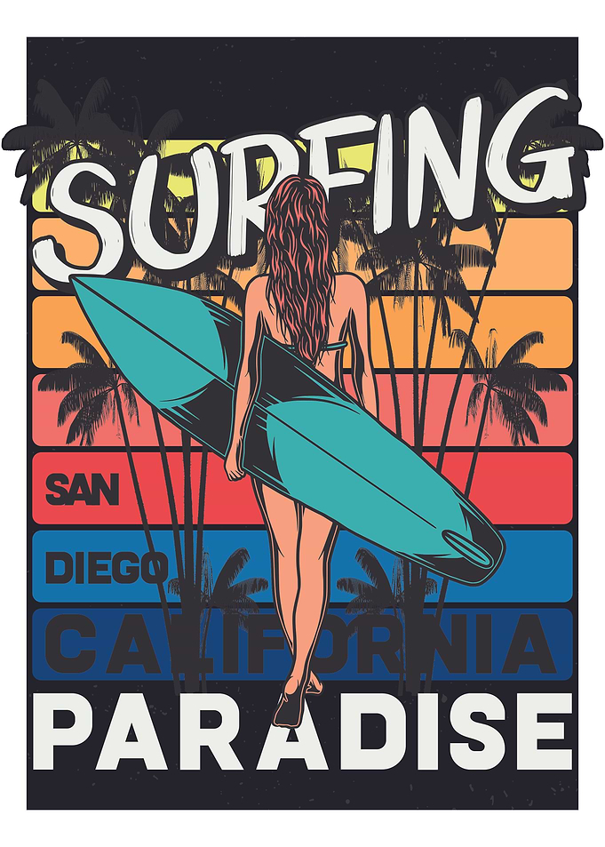 Surfing Girl