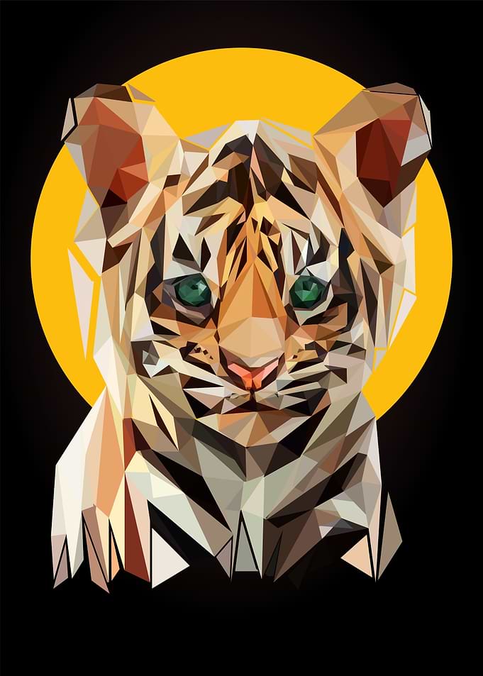baby tiger pop art