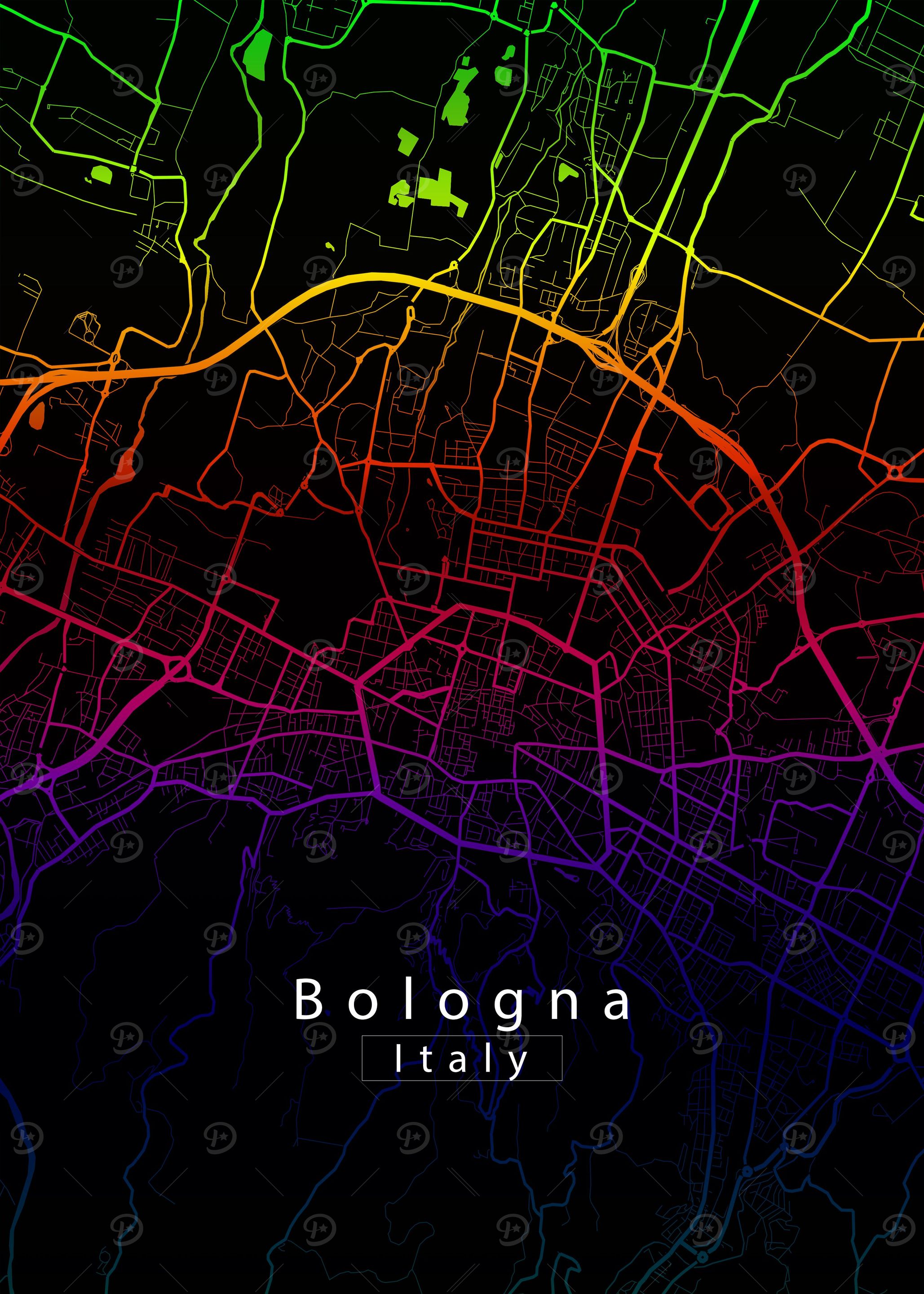 Bologna City Map