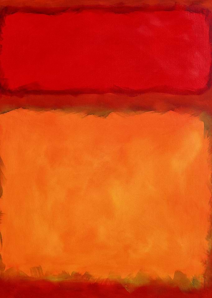 Fiery Orange Abstract